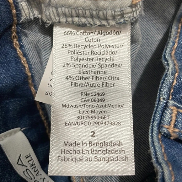 NWT Sofia Jeans By Sofia Vergara Rosa Super HR Curvy Ankle Denim Ankle 2 - Picture 13 of 16